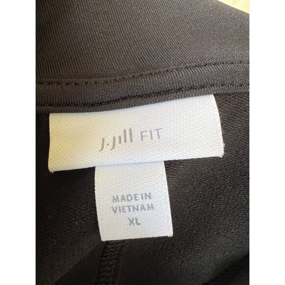 J. Jill FIT Women's Cowl Neck Black Pullover Top Size XL Excellent Condition - Picture 7 of 8
